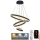 LED dimmbare Hängeleuchte an Seil LED/165W/230V 3000-6500K Ø 60 cm + Fernbedienung