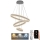 LED dimmbare Hängeleuchte an Seil LED/165W/230V 3000-6500K Ø 60 cm + Fernbedienung