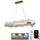 LED dimmbare Hängeleuchte an Seil LED/50W/230V 3000-6500K gold + Fernbedienung