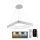 LED dimmbare Hängeleuchte an Seil LED/55W/230V 3000-6500K Weiß + Fernbedienung