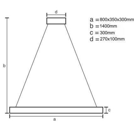 LED dimmbarer Kristall-Kronleuchter an Kabel LED/100W/230V 3000-6500K goldfarben + Fernbedienung