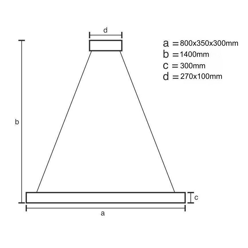LED dimmbarer Kristall-Kronleuchter an Kabel LED/100W/230V 3000-6500K goldfarben + Fernbedienung