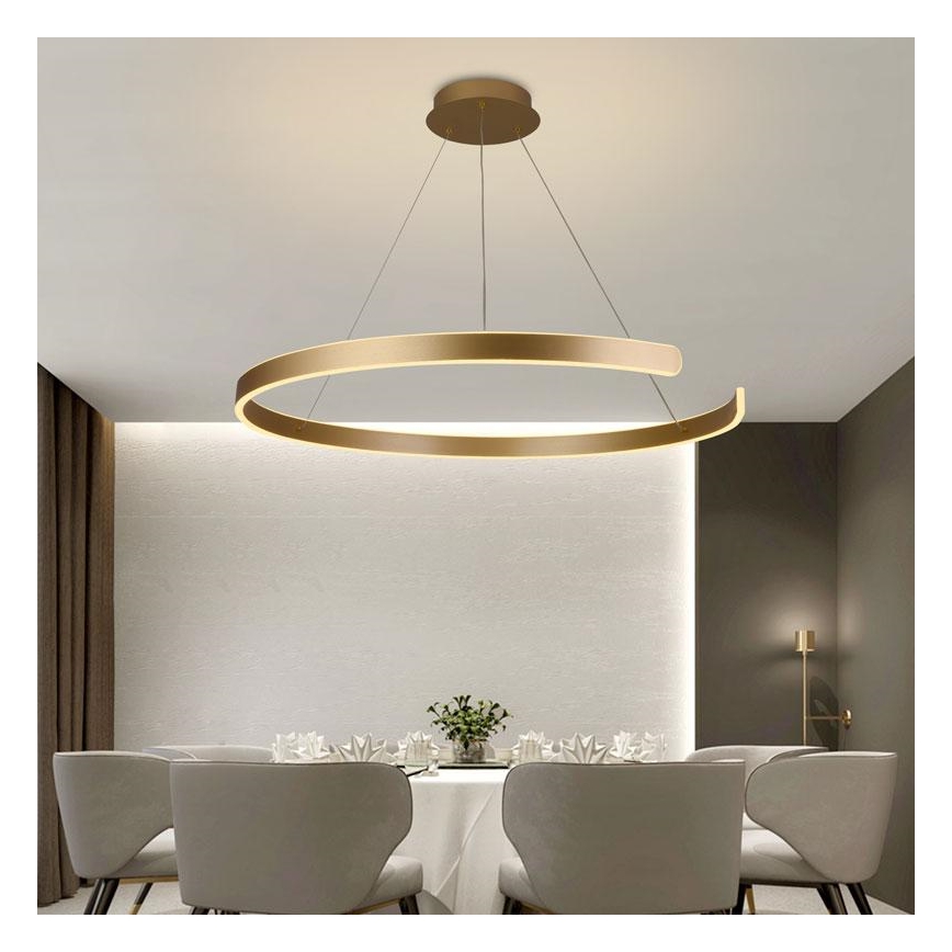 LED dimmbare Hängeleuchte an Kabel LED/100W/230V 3000-6500K Ø 80 cm + Fernbedienung