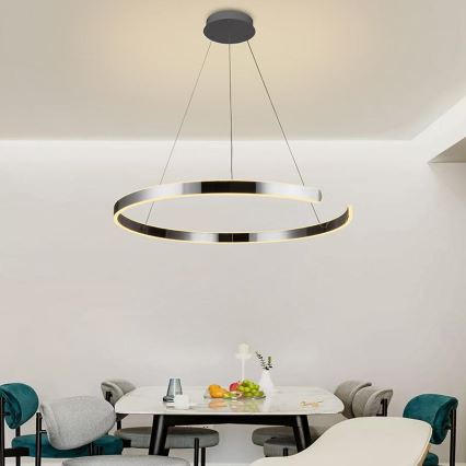 LED dimmbare Hängeleuchte an Kabel LED/100W/230V 3000-6500K Ø 80 cm + Fernbedienung