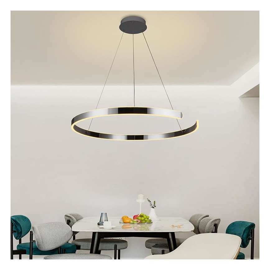 LED dimmbare Hängeleuchte an Kabel LED/100W/230V 3000-6500K Ø 80 cm + Fernbedienung