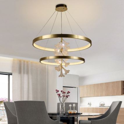LED dimmbare Hängeleuchte an Seil LED/100W/230V 3000-6500K + Fernbedienung