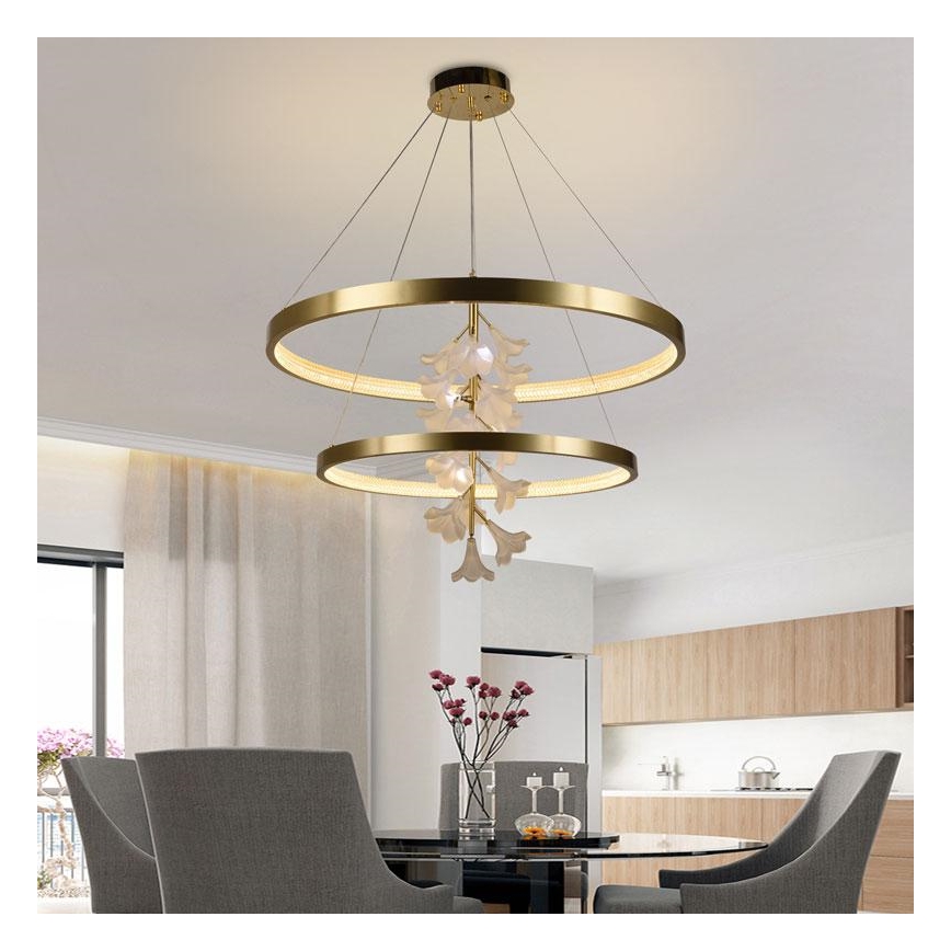 LED dimmbare Hängeleuchte an Seil LED/100W/230V 3000-6500K + Fernbedienung
