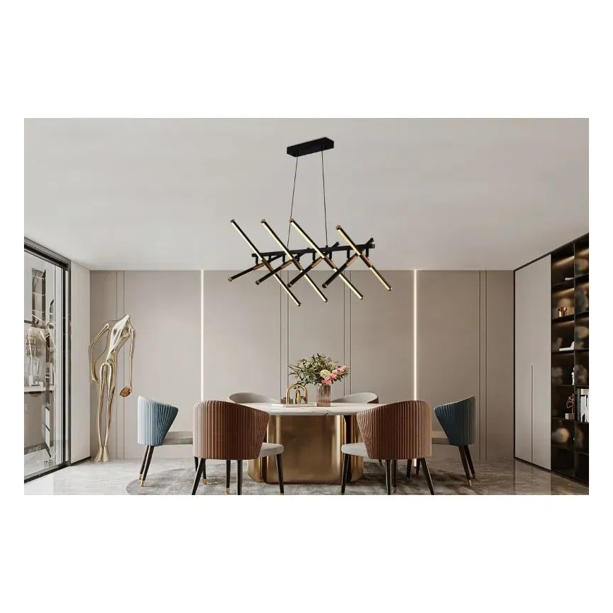 LED dimmbare Hängeleuchte an Seil LED/100W/230V 3000-6500K + Fernbedienung