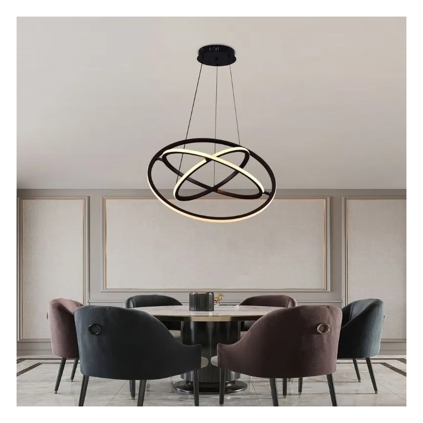 LED dimmbare Hängeleuchte an Kabel LED/105W/230V 3000-6500K Ø 60 cm + Fernbedienung