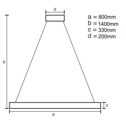LED dimmbarer Kristall-Kronleuchter an Kabel LED/110W/230V 3000-6500K gold + Fernbedienung