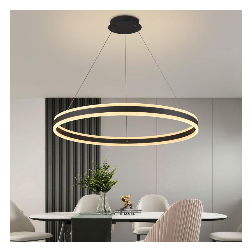 LED dimmbare Hängeleuchte an Seil LED/110W/230V 3000-6500K Ø 80 cm + Fernbedienung