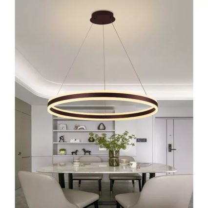 LED dimmbare Hängeleuchte an Seil LED/110W/230V 3000-6500K Ø 80 cm + Fernbedienung