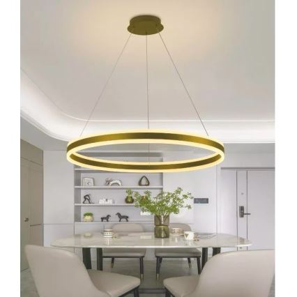 LED dimmbare Hängeleuchte an Seil LED/110W/230V 3000-6500K Ø 80 cm + Fernbedienung