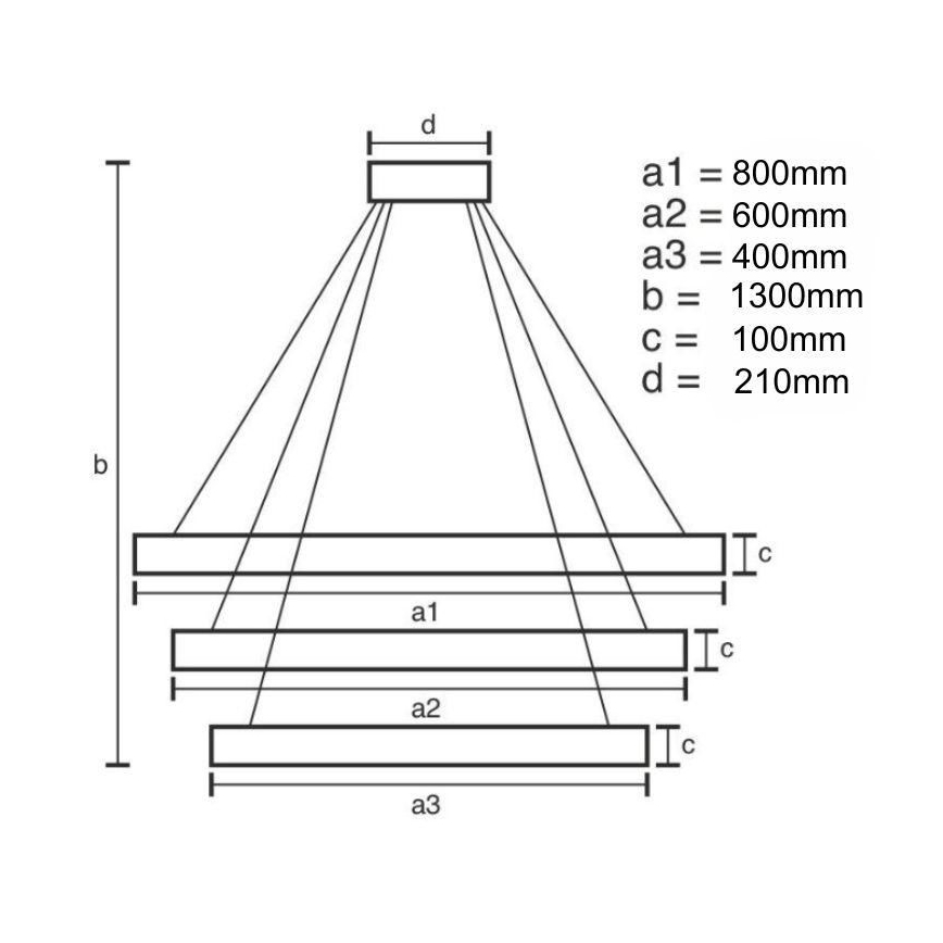 LED dimmbarer Kristall-Kronleuchter an Kabel LED/115W/230V 3000-6500K glänzender Chrom + Fernbedienung