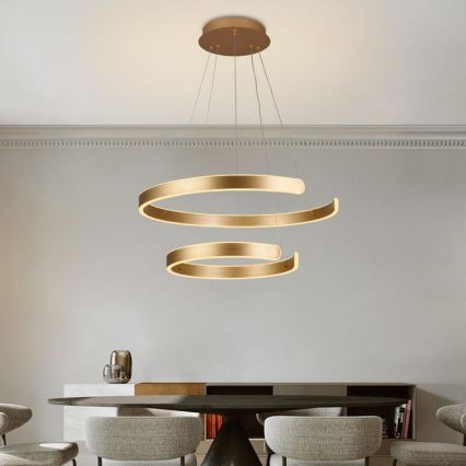 LED dimmbare Hängeleuchte an Kabel LED/120W/230V 3000-6500K Ø 60 cm + Fernbedienung