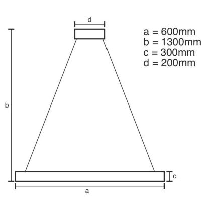 LED dimmbarer Kristall-Kronleuchter an Kabel LED/130W/230V 3000-6500K goldfarben + Fernbedienung