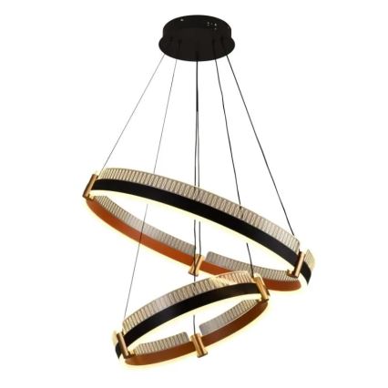 LED dimmbare Hängeleuchte an Seil LED/140W/230V 3000-6500K Ø 60 cm + Fernbedienung