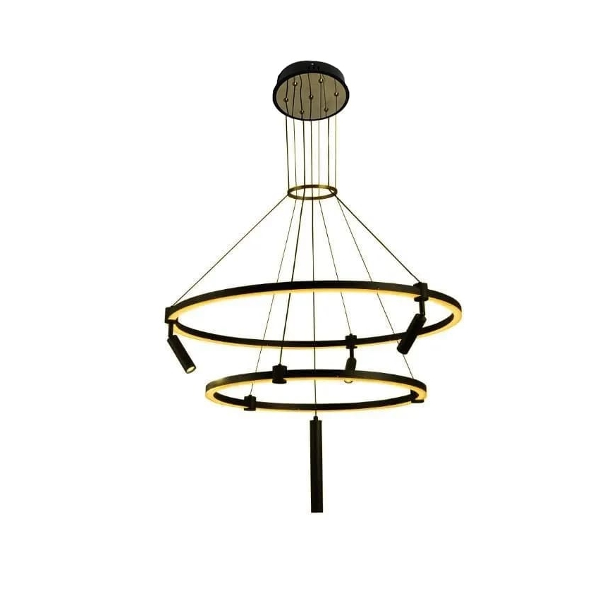 LED dimmbare Hängeleuchte an Seil LED/140W/230V 3000-6500K + Fernbedienung