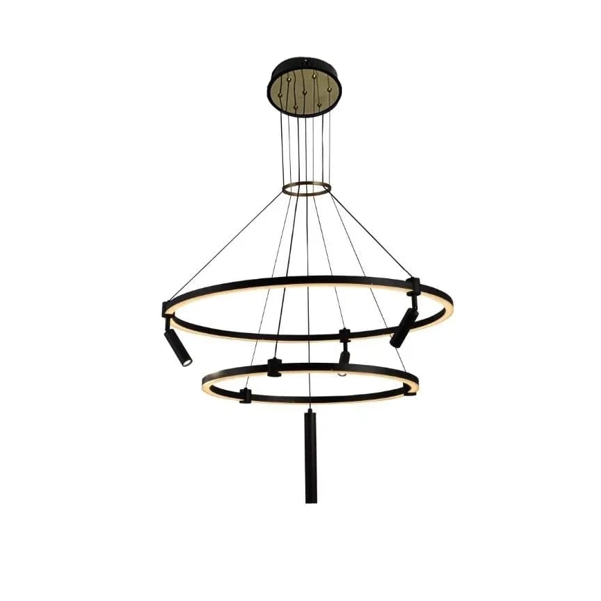 LED dimmbare Hängeleuchte an Seil LED/140W/230V 3000-6500K + Fernbedienung