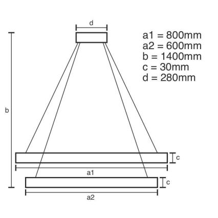 LED dimmbarer Kristall-Kronleuchter an Kabel LED/160W/230V 3000-6500K Silber + Fernbedienung