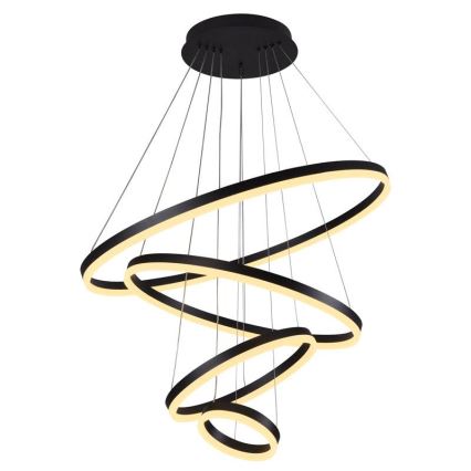 LED dimmbare Hängeleuchte an Seil LED/165W/230V 3000-6500K Ø 80 cm + Fernbedienung