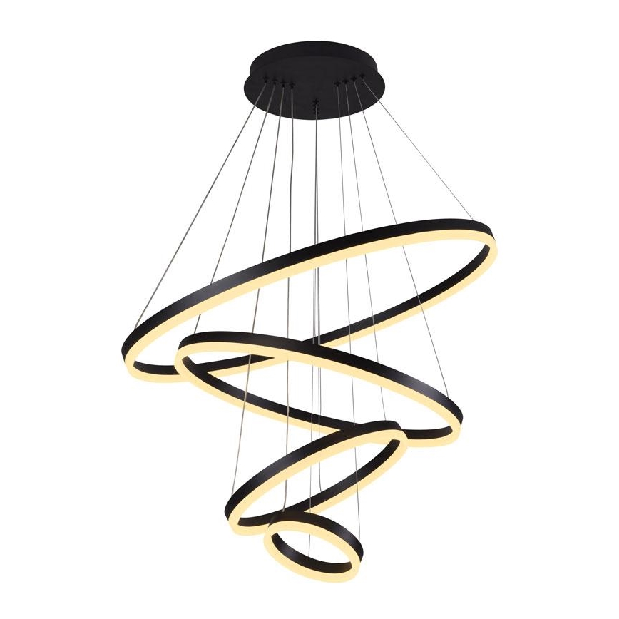 LED dimmbare Hängeleuchte an Seil LED/165W/230V 3000-6500K Ø 80 cm + Fernbedienung