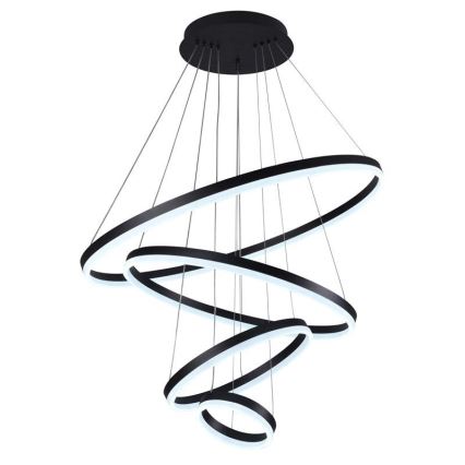 LED dimmbare Hängeleuchte an Seil LED/165W/230V 3000-6500K Ø 80 cm + Fernbedienung