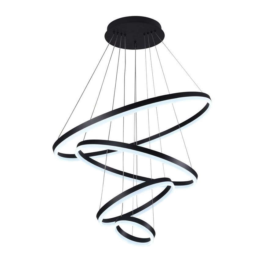 LED dimmbare Hängeleuchte an Seil LED/165W/230V 3000-6500K Ø 80 cm + Fernbedienung