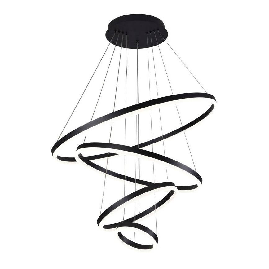 LED dimmbare Hängeleuchte an Seil LED/165W/230V 3000-6500K Ø 80 cm + Fernbedienung