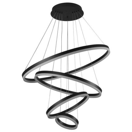 LED dimmbare Hängeleuchte an Seil LED/165W/230V 3000-6500K Ø 80 cm + Fernbedienung