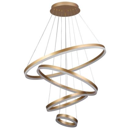 LED dimmbare Hängeleuchte an Seil LED/165W/230V 3000-6500K Ø 80 cm + Fernbedienung