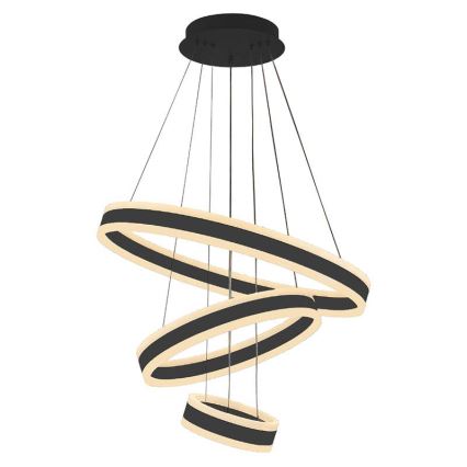 LED dimmbare Hängeleuchte an Seil LED/165W/230V 3000-6500K Ø 60 cm + Fernbedienung