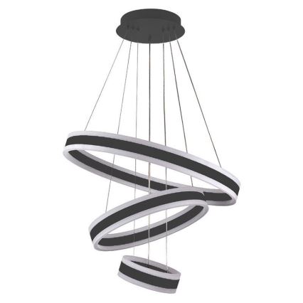 LED dimmbare Hängeleuchte an Seil LED/165W/230V 3000-6500K Ø 60 cm + Fernbedienung