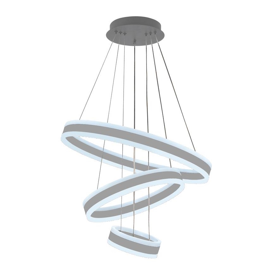 LED dimmbare Hängeleuchte an Seil LED/165W/230V 3000-6500K Ø 60 cm + Fernbedienung
