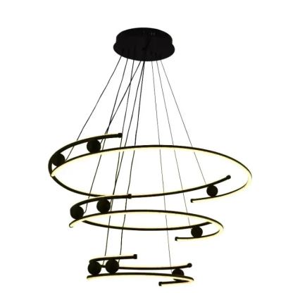 LED dimmbare Hängeleuchte an Seil LED/170W/230V 3000-6500K Ø 80 cm + Fernbedienung