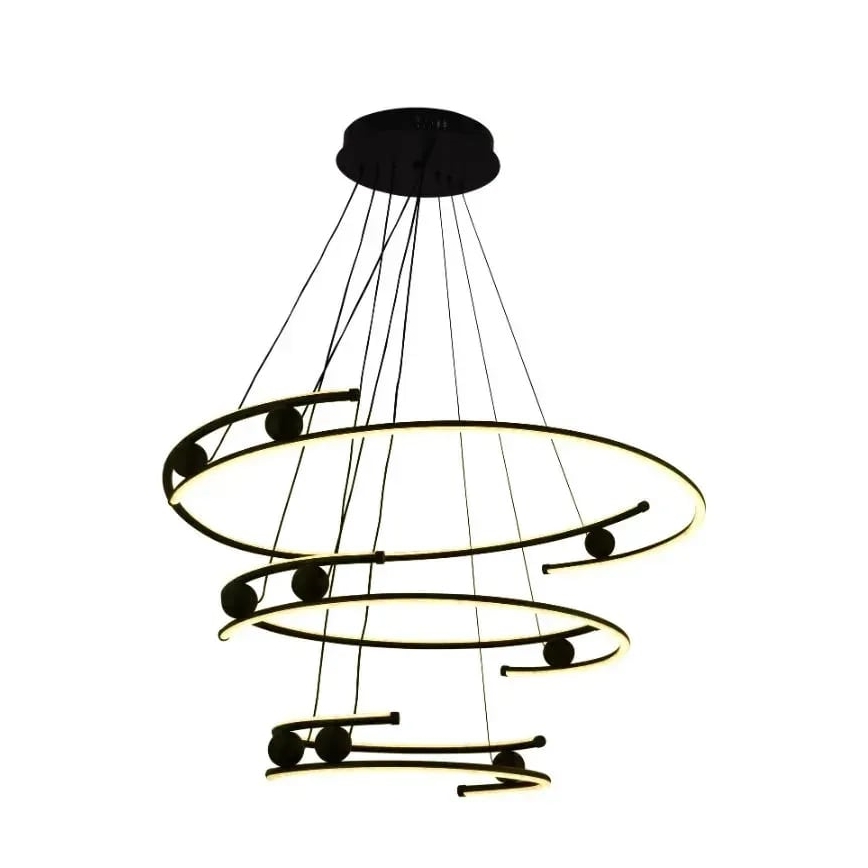 LED dimmbare Hängeleuchte an Seil LED/170W/230V 3000-6500K Ø 80 cm + Fernbedienung