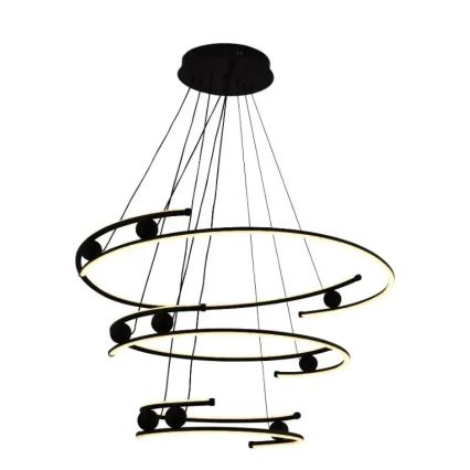 LED dimmbare Hängeleuchte an Seil LED/170W/230V 3000-6500K Ø 80 cm + Fernbedienung