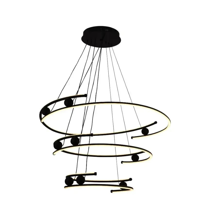 LED dimmbare Hängeleuchte an Seil LED/170W/230V 3000-6500K Ø 80 cm + Fernbedienung