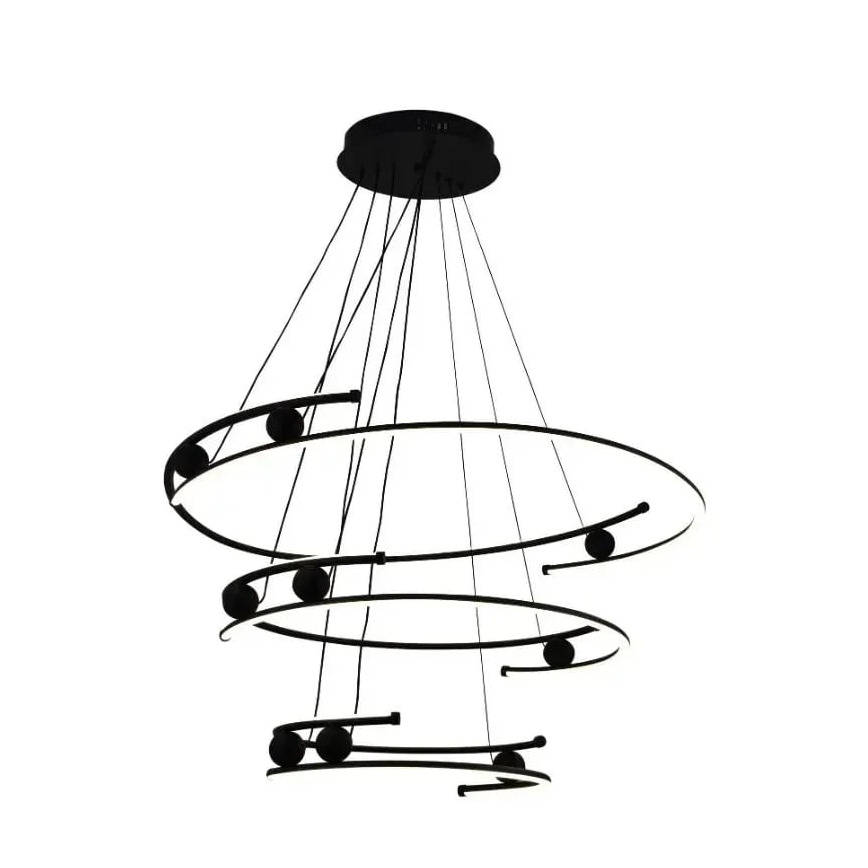 LED dimmbare Hängeleuchte an Seil LED/170W/230V 3000-6500K Ø 80 cm + Fernbedienung