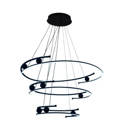 LED dimmbare Hängeleuchte an Seil LED/170W/230V 3000-6500K Ø 80 cm + Fernbedienung
