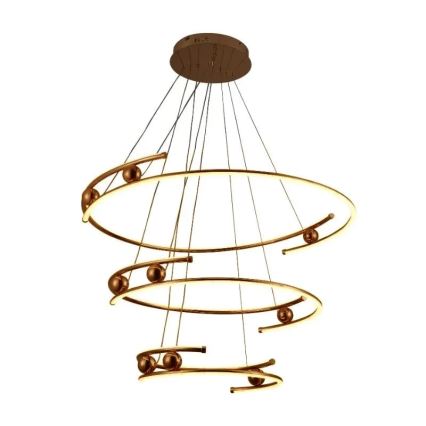 LED dimmbare Hängeleuchte an Seil LED/170W/230V 3000-6500K Ø 80 cm + Fernbedienung