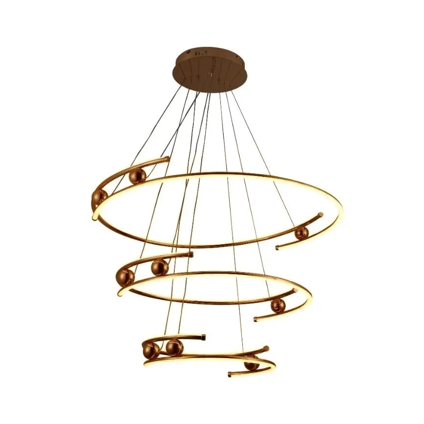 LED dimmbare Hängeleuchte an Seil LED/170W/230V 3000-6500K Ø 80 cm + Fernbedienung