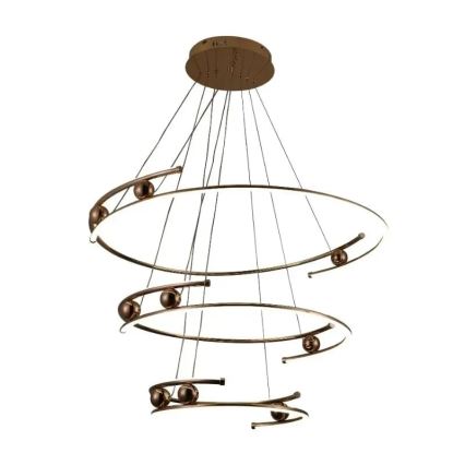 LED dimmbare Hängeleuchte an Seil LED/170W/230V 3000-6500K Ø 80 cm + Fernbedienung
