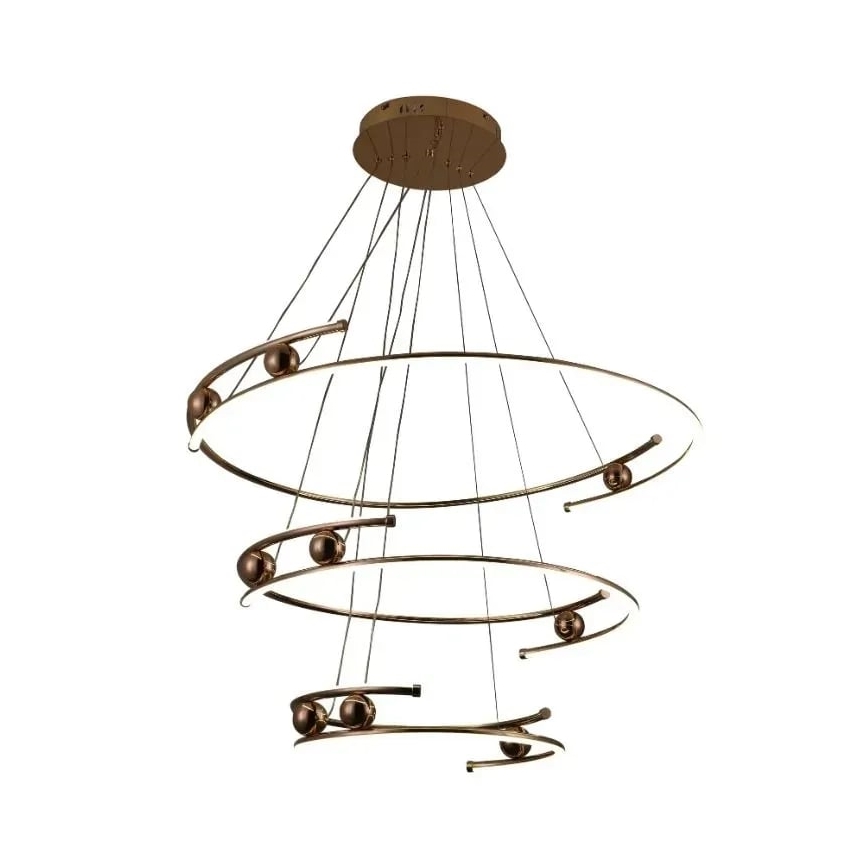 LED dimmbare Hängeleuchte an Seil LED/170W/230V 3000-6500K Ø 80 cm + Fernbedienung