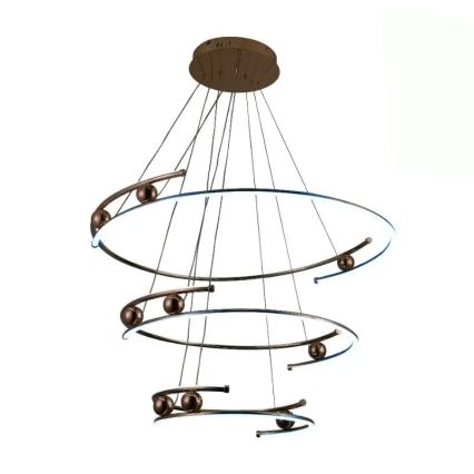 LED dimmbare Hängeleuchte an Seil LED/170W/230V 3000-6500K Ø 80 cm + Fernbedienung