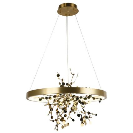 LED dimmbare Hängeleuchte an Seil LED/40W/230V 3000-6500K gold + Fernbedienung