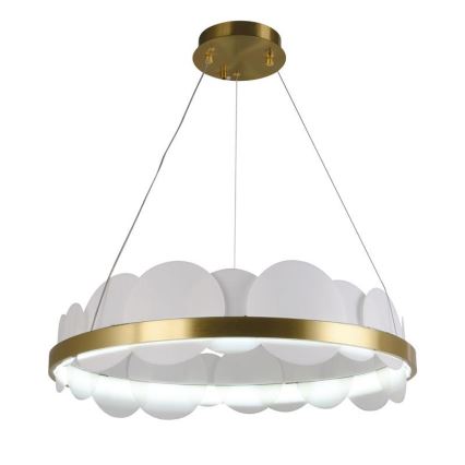 LED dimmbare Hängeleuchte an Seil LED/40W/230V 3000-6500K gold + Fernbedienung