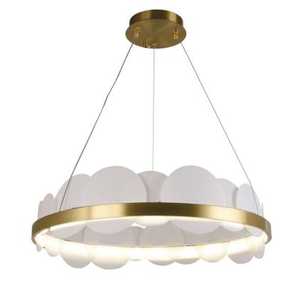 LED dimmbare Hängeleuchte an Seil LED/40W/230V 3000-6500K gold + Fernbedienung