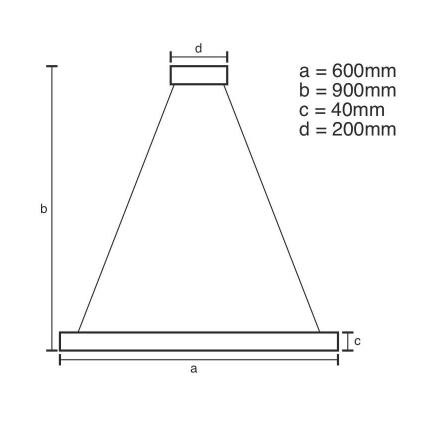 LED dimmbare Hängeleuchte an Kabel LED/42W/230V 3000-6500K Ø 60 cm + Fernbedienung