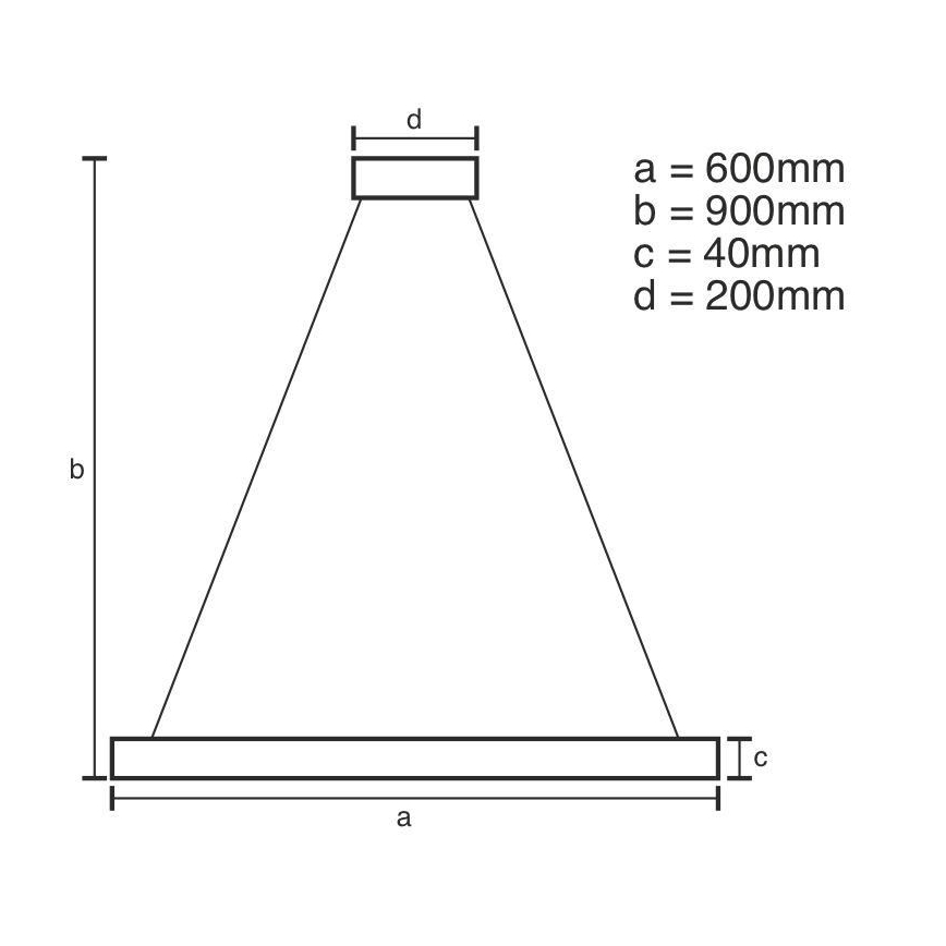LED dimmbare Hängeleuchte an Kabel LED/42W/230V 3000-6500K Ø 60 cm + Fernbedienung